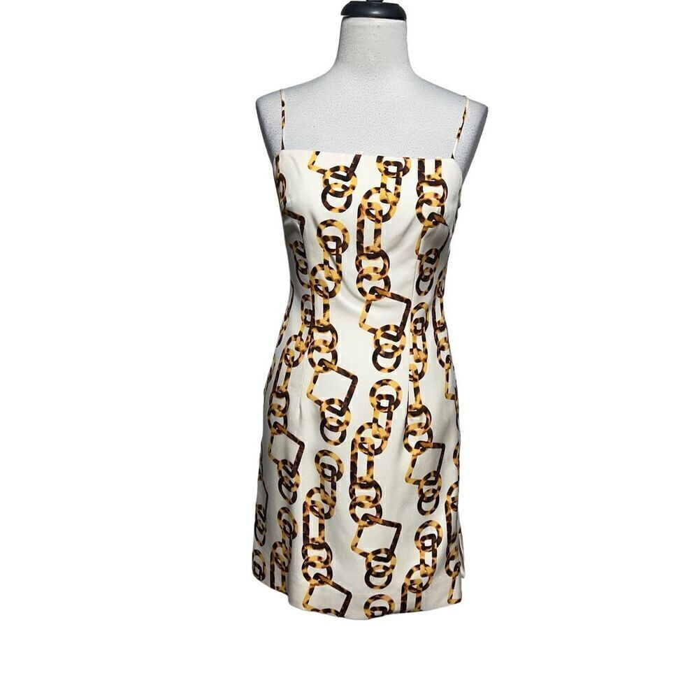 Nicole Miller New York City Strappy Silk Fitted Mini Cocktail Dress Size 2